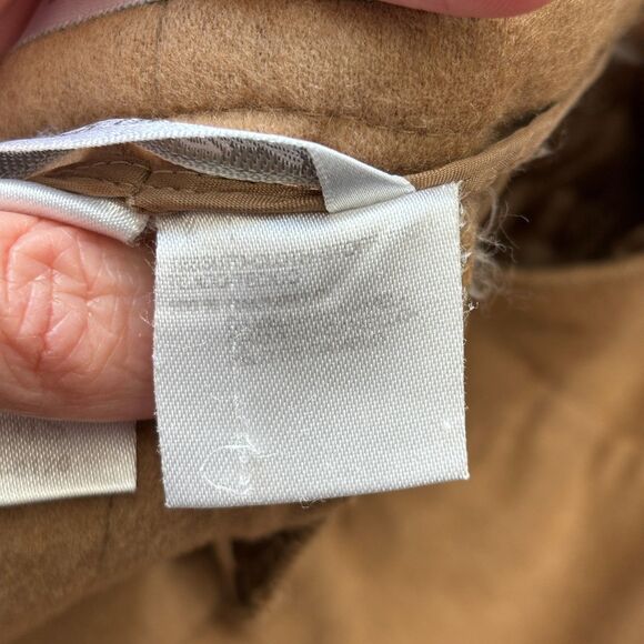 MaxMara Camel Hair Trouser Pant Womens 6 Tan Office Workwear Career Straight Leg - Picture 5 of 10